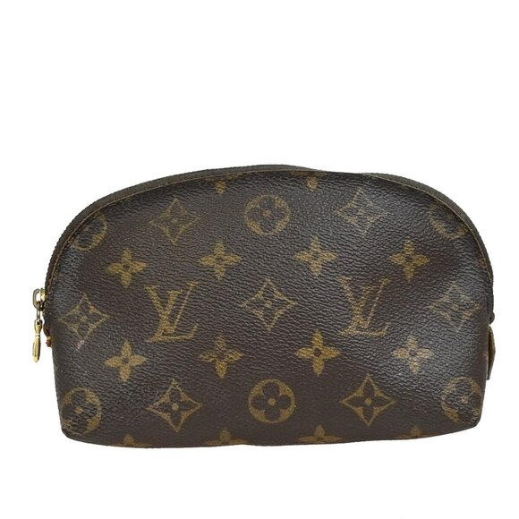 LOUIS VUITTON Pochette Cosmetic Pouch Bag Monogram Leather BN 02EE140 - Picture 1 of 16
